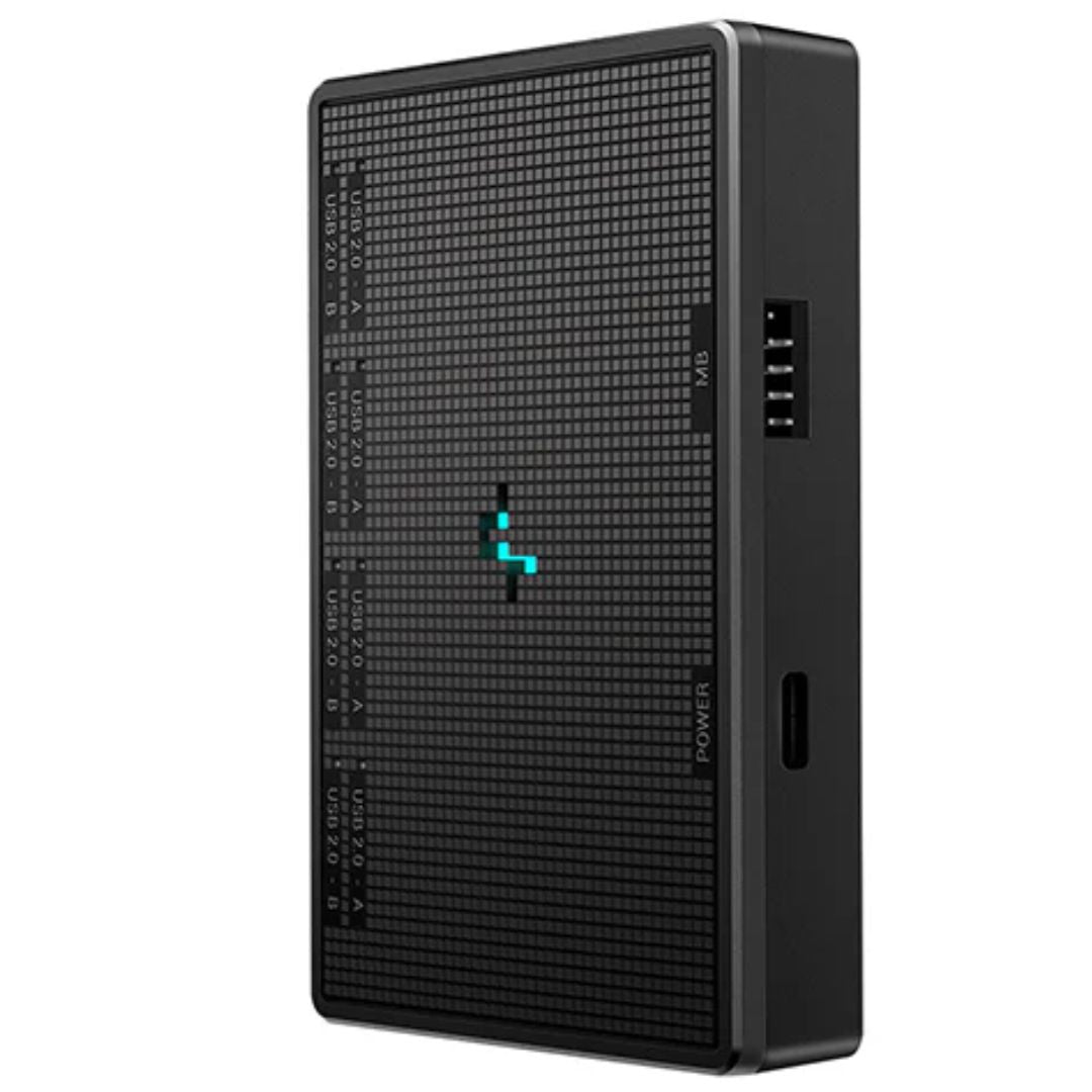 DeepCool UH-04 9-Pin USB 2.0 Hub, Magnet  Screw Fixation, USB2.0-9PIN×1,USB Type-C×1,USB2.0-9PIN×...