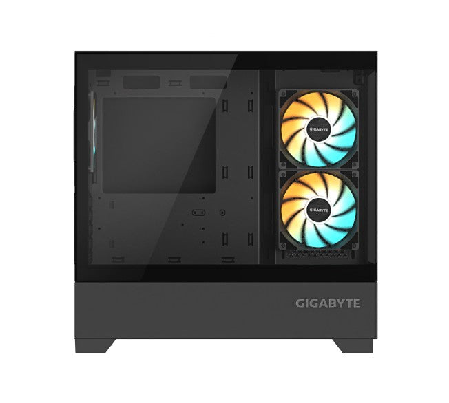 Gigabyte C201 PANORAMIC, Mid Tower, mini-ITX/m-ATX, Black, H431x W242x D430 mm, 5 Slots, USB 3.0... - Image 3
