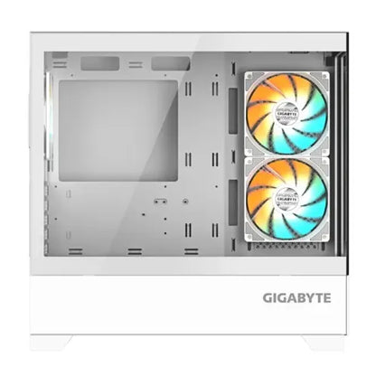 Gigabyte C201PI M-ATX CASE, Mid Tower, mini-ITX/m-ATX, White, H431x W242x D430 mm, 5 Slots, USB 3...