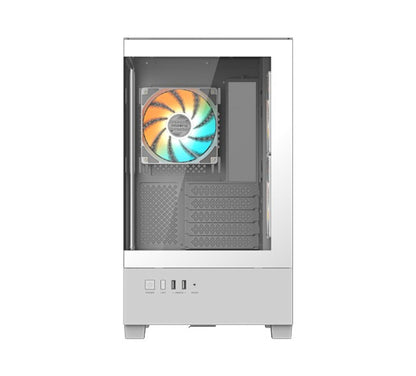 Gigabyte C201PI M-ATX CASE, Mid Tower, mini-ITX/m-ATX, White, H431x W242x D430 mm, 5 Slots, USB 3... - Image 2
