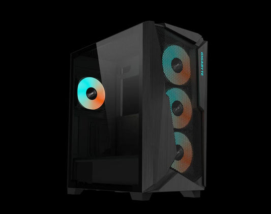 Gigabyte C301V2 RGB Tempered Glass E-ATX Black Mid Tower Gaming Chassis  2x3.5' 2x2.5' 2xUSB3.0 D...