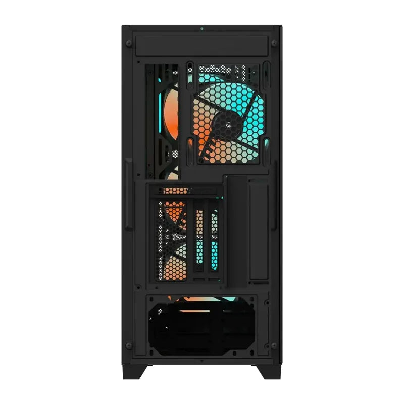 (LS) Gigabyte C301V2 RGB Tempered Glass E-ATX Black Mid Tower Gaming Chassis  2x3.5' 2x2.5' 2xUSB... - Image 4