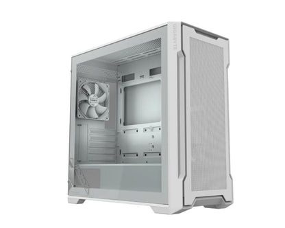 GIGABYTE C102 GLASS ICE Mid Tower case, H450x W210x D450 mm, White, 5 Expansion slots, 2x 3.5' Dr...