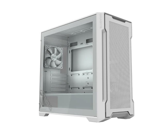 GIGABYTE C102 GLASS ICE Mid Tower case, H450x W210x D450 mm, White, 5 Expansion slots, 2x 3.5' Dr...