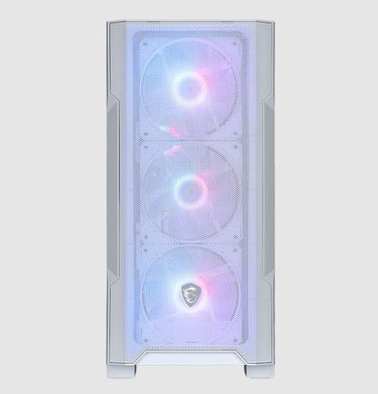 MSI MAG FORGE M100R WHITE, Micro ATX Case, 1x USB 3.2, 2x USB 2.0, 1x Audio, 1x Mic, 4x PCI-E, 2x... - Image 3