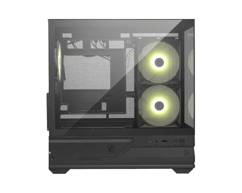 MSI MAG PANO M110R - Black, Mini Tower, 270° Panoramic Glass, Micro-ATX/Mini-ITX, 3x ARGB Fans, 3... - Image 2
