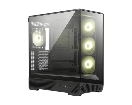 MSI MAG PANO 130R PZ -BLACK – ATX/mATX/ITX, 400mm GPU, 165mm CPU, 7 slots, 6×120mm, 360 rad top/s...