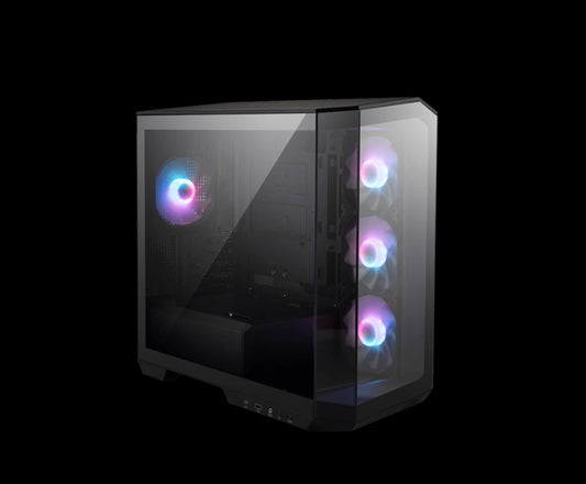 MSI MAG PANO M100R PZ BLACK Micro ATX Case, 1x USB 3.2, 2x USB 2.0, 1x Audio, 1x Mic, 4x PCI-E, 2...