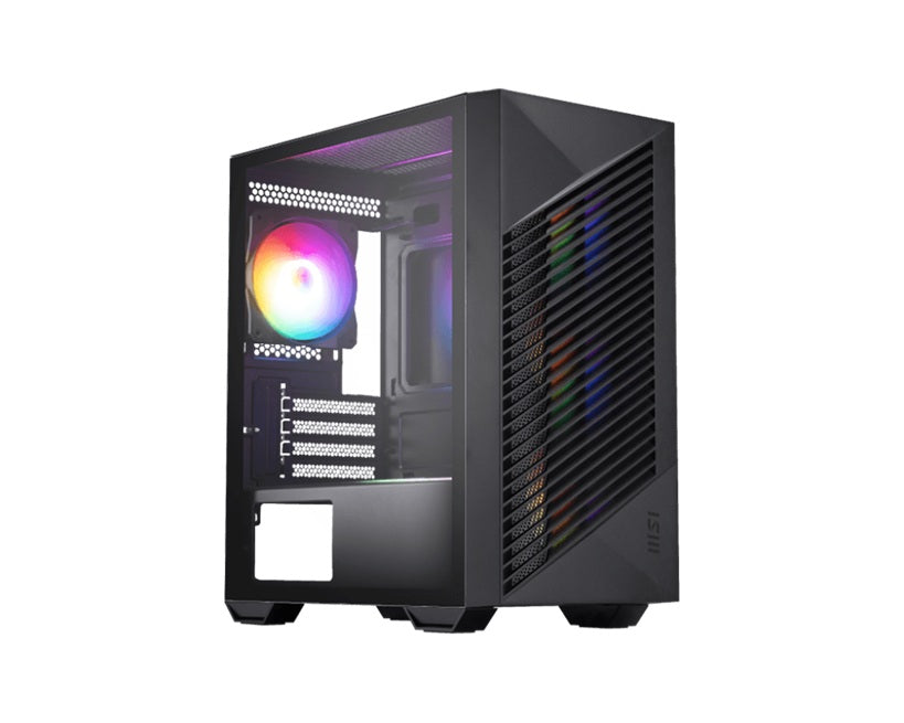 MSI PRO FORGE M050A Mini-Tower, mATX/ITX, GPU 300mm, CPU 160mm, PSU 170mm, 4 slots, 4×RGB fans, 2...