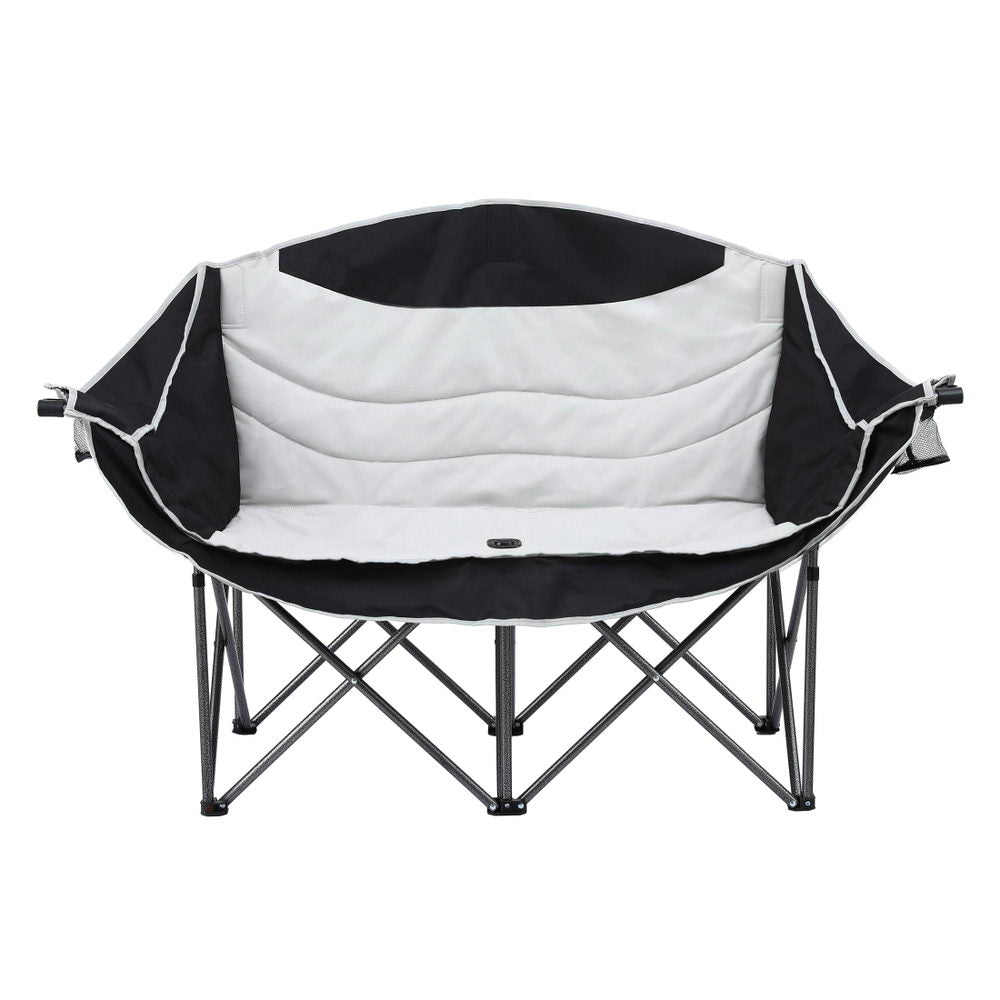Weisshorn Camping Chair Double Folding Moon Chair Portable Seat 240KG - Image 3