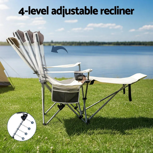 Weisshorn Camping Chair Reclining Adjustable Portable Outdoor Folding Lightweight - Image 5