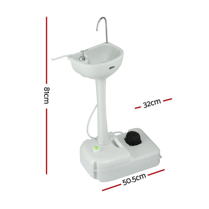 Weisshorn Camping Basin Portable Hand Wash Sink Stand 19L Capacity - Image 2