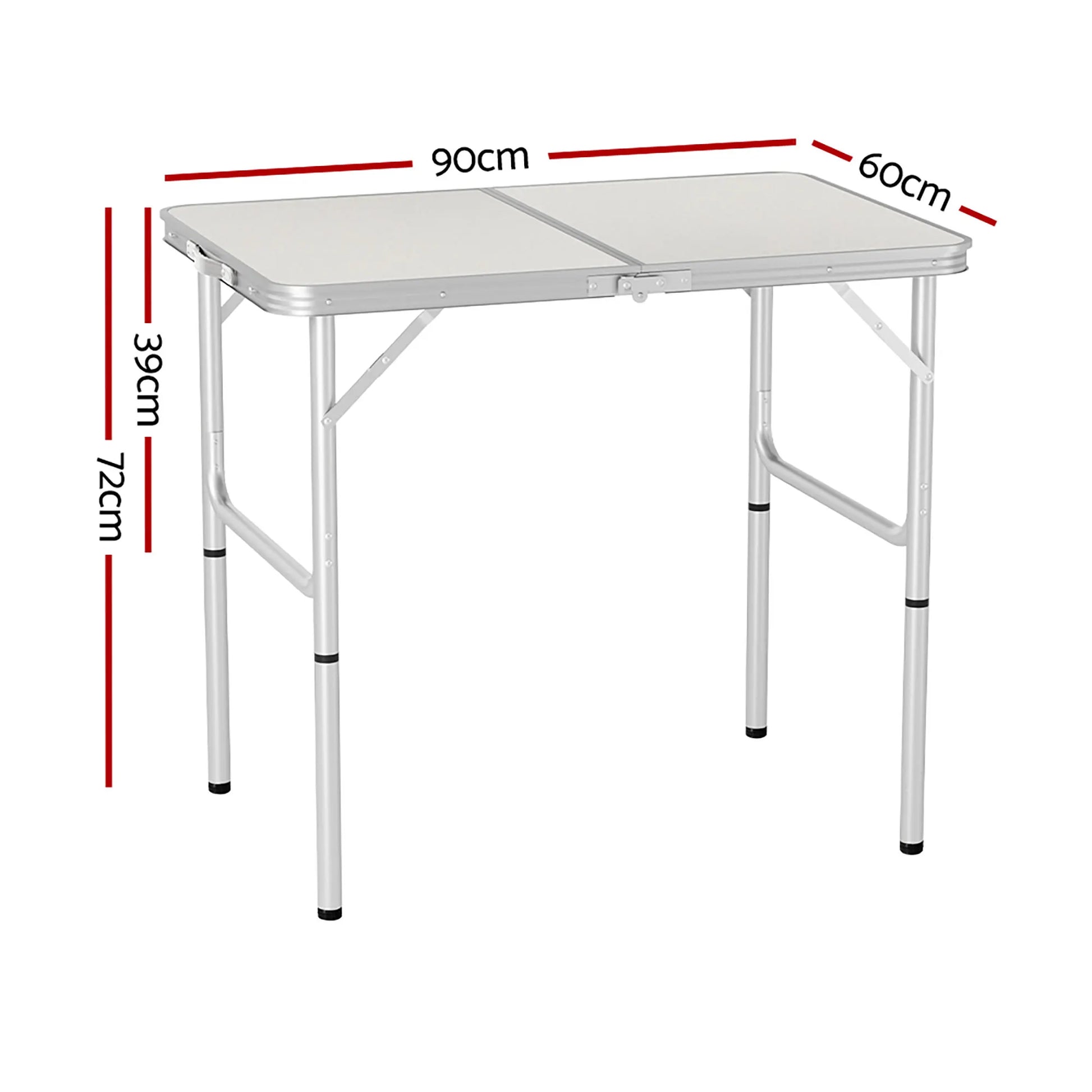Weisshorn Folding Camping Table 90CM Adjustable Portable Outdoor Picnic Desk - Image 2