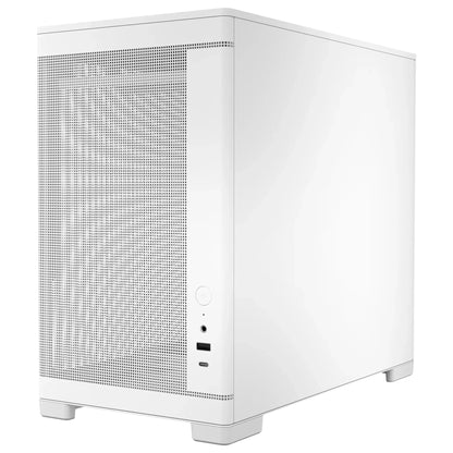 OKINOS Mini Art 4 - White, Mini Tower, Micro-ATX/ITX, Mesh Panels, USB-C 10Gbps, 3 Fans, 240mm Ra... - Image 2