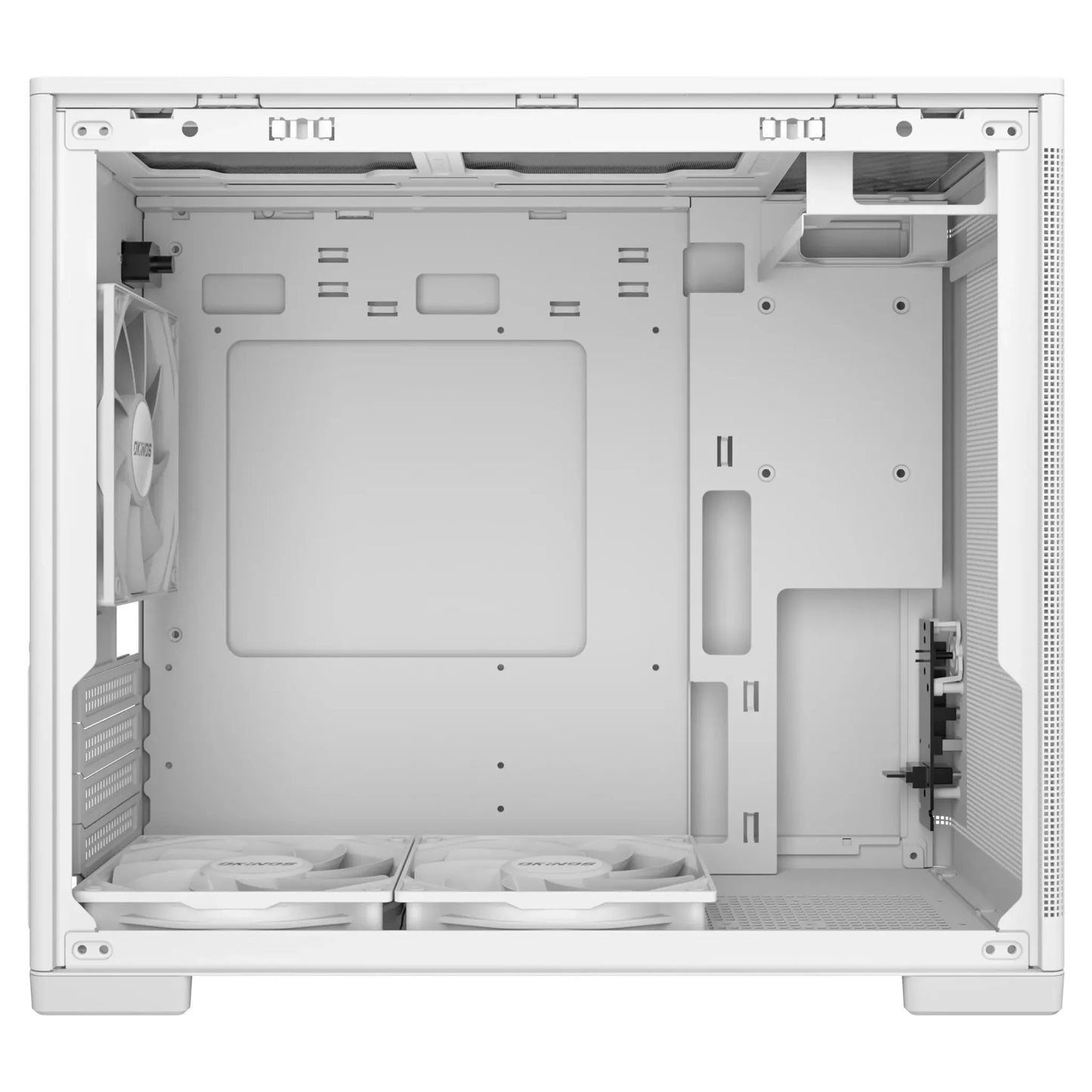 OKINOS Mini Art 4 - White, Mini Tower, Micro-ATX/ITX, Mesh Panels, USB-C 10Gbps, 3 Fans, 240mm Ra... - Image 3