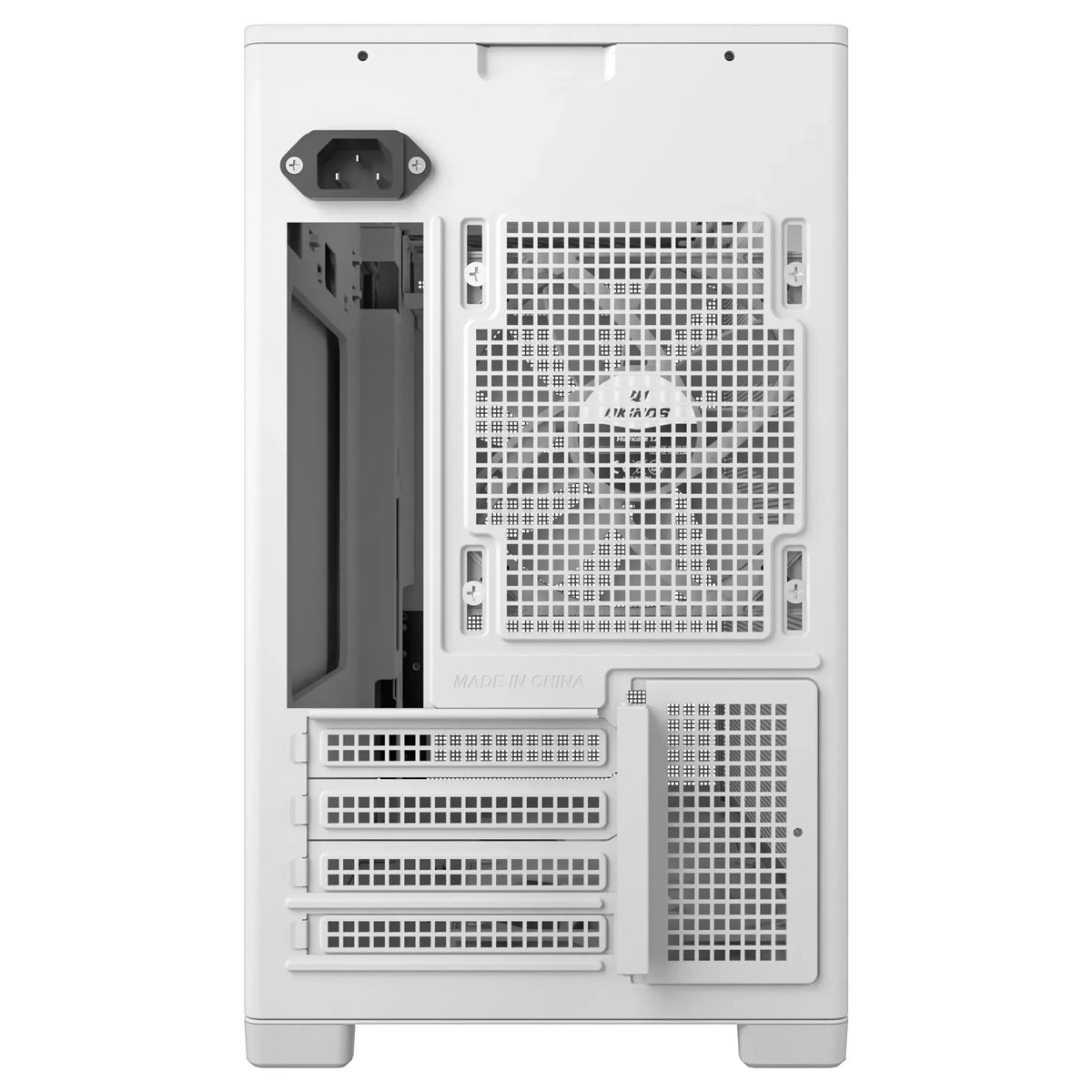 OKINOS Mini Art 4 - White, Mini Tower, Micro-ATX/ITX, Mesh Panels, USB-C 10Gbps, 3 Fans, 240mm Ra... - Image 4