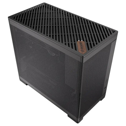 OKINOS Mini Art 4 - Black, Mini Tower, Micro-ATX/ITX, Mesh Panels, USB-C 10Gbps, 3 Fans, 240mm Ra... - Image 2