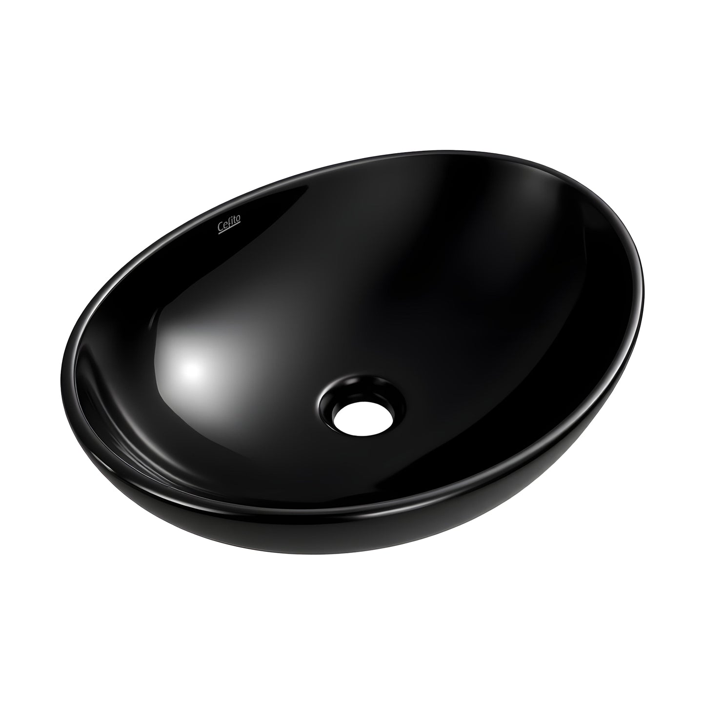 Cefito Bathroom Basin Ceramic Vanity Sink Hand Wash Bowl 41x34cm - Image 2