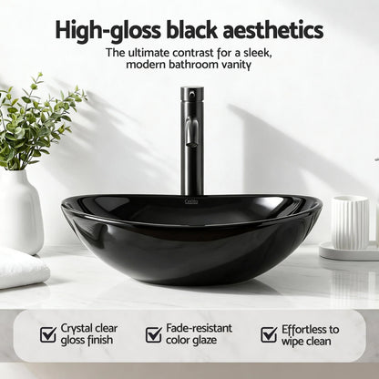Cefito Bathroom Basin Ceramic Vanity Sink Hand Wash Bowl 41x34cm - Image 6