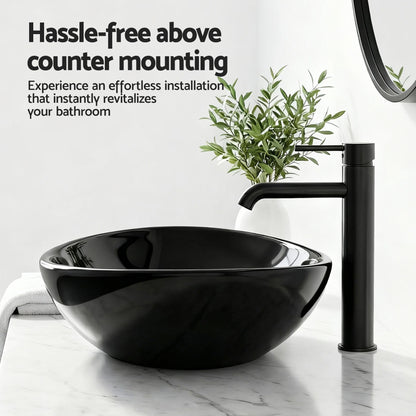 Cefito Bathroom Basin Ceramic Vanity Sink Hand Wash Bowl 41x34cm - Image 8