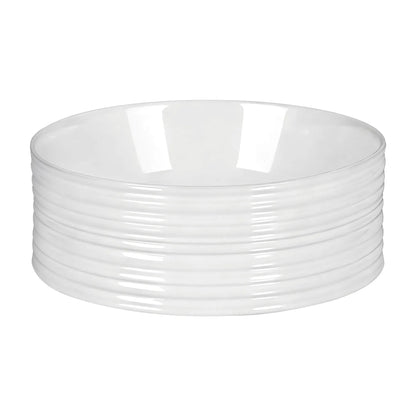 Cefito Bathroom Basin Vanity Sink Vessel Ceramic White Round Countertop 36cm - Image 4