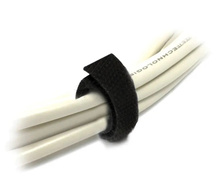 8Ware 25m x 12mm Velcro Wide Cable Tie Hook  Loop Continuous One Sided Self Adhesive Fastener Sti...