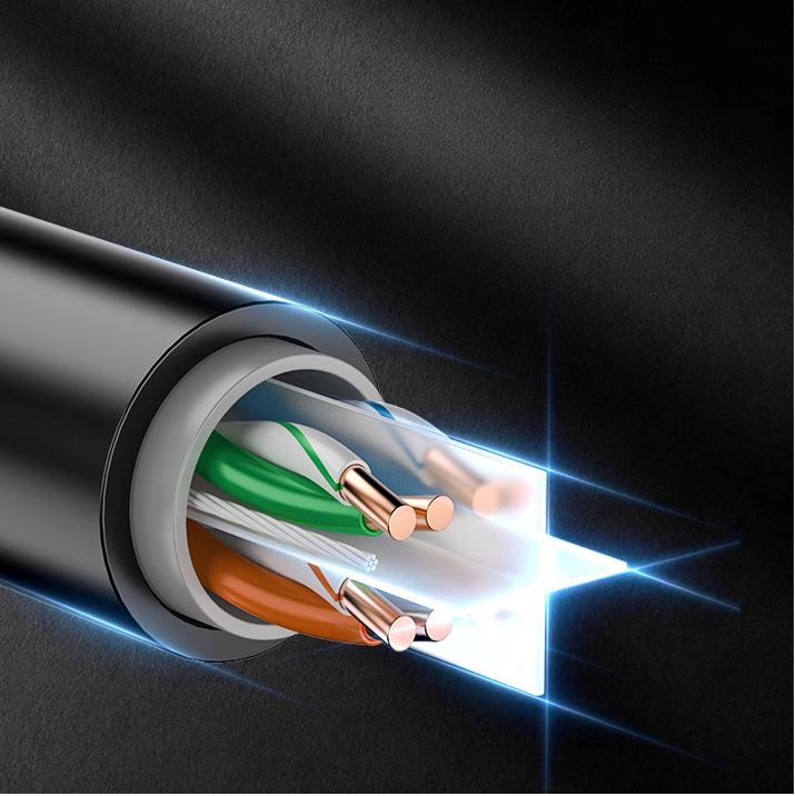 8Ware 350m CAT6A UTP LAN Network Cable Roll 24AWG PVE HDPE 7.4mm UV Stabilised Jacket Wooden Reel... - Image 4