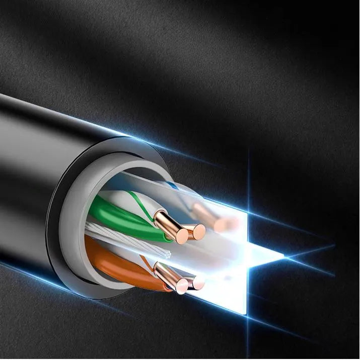 8Ware 305m CAT6A UTP LAN Network Cable Roll 24AWG PVE HDPE 7.4mm UV Stabilised Jacket Wooden Reel... - Image 4