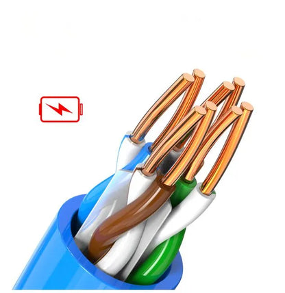 8Ware 350m CAT6A Ethernet 24AWG 30V LAN Stranded Core Cable Roll Bare Copper Twisted Core PVC Jac... - Image 4