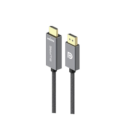 8ware 1m DisplayPort DP to HDMI Male to Male Adapter Converter Cable Retail Pack 1080P Nylon Brai... - Image 2