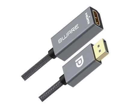 8ware DisplayPort DP to HDMI Adapter Converter Cable 15cm - Male to Female 1080P Gold-Plated for...