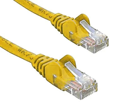 8ware CAT5e Cable 2m - Yellow Color Premium RJ45 Ethernet Network LAN UTP Patch Cord 26AWG CU Jac...