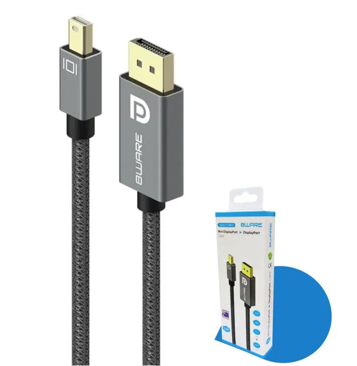 8ware Pro Series 4K 1M 60Hz Mini DisplayPort Male to DisplayPort Male cable high quality Premium...