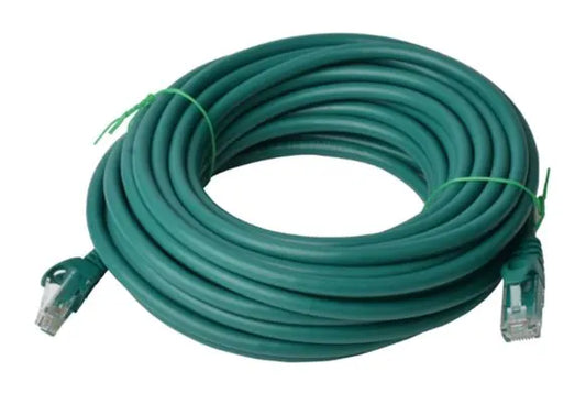 8Ware CAT6 Cable 40m - Green Premium RJ45 Ethernet Network LAN UTP Patch Cord 26AWG CU Jacket - C...