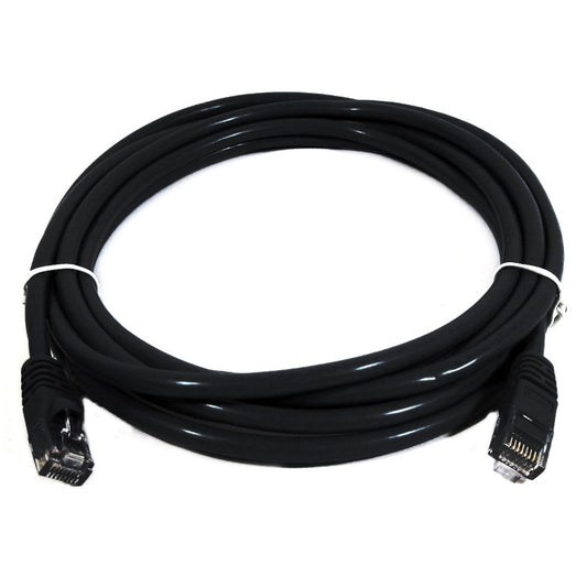 8Ware CAT6A Cable 0.25m (25cm) - Black Color RJ45 Ethernet Network LAN UTP Patch Cord Snagless...