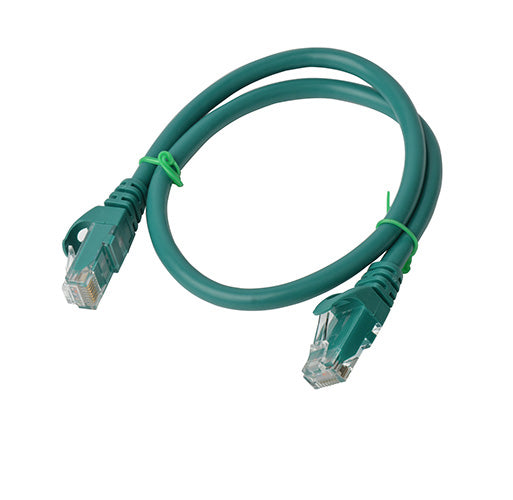 8Ware CAT6A Cable 0.25m (25cm) - Green Color RJ45 Ethernet Network LAN UTP Patch Cord Snagless...