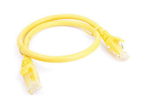 8Ware CAT6A Cable 0.25m (25cm) - Yellow Color RJ45 Ethernet Network LAN UTP Patch Cord Snagless...