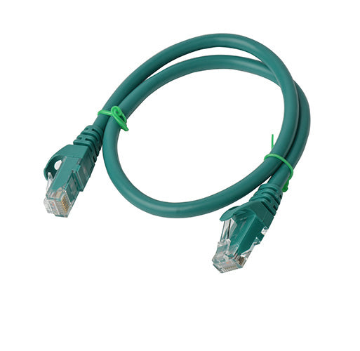 8Ware CAT6A Cable 0.5m (50cm) - Green Color RJ45 Ethernet Network LAN UTP Patch Cord Snagless - C...
