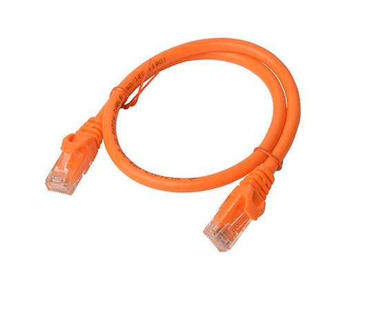 8Ware CAT6A Cable 0.5m (50cm) - Orange Color RJ45 Ethernet Network LAN UTP Patch Cord Snagless...