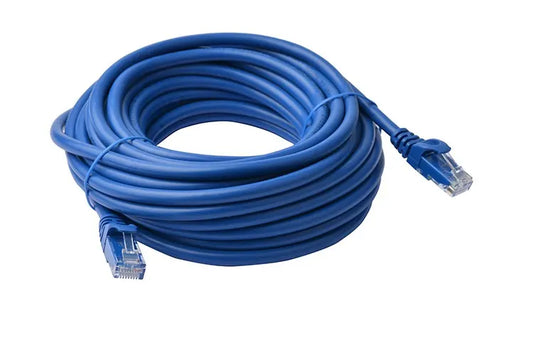 8Ware CAT6A Cable 15m - Blue Color RJ45 Ethernet Network LAN UTP Patch Cord Snagless - Cables