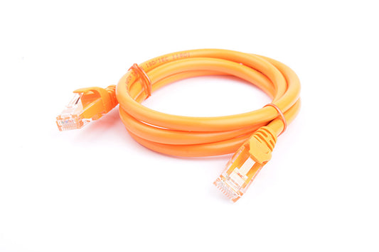 8Ware CAT6A Cable 1m - Orange Color RJ45 Ethernet Network LAN UTP Patch Cord Snagless - Cables