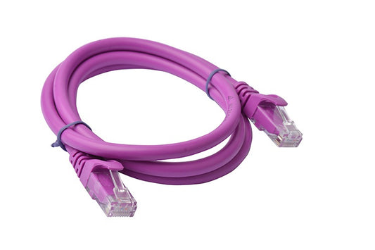 8Ware CAT6A Cable 1m - Purple Color RJ45 Ethernet Network LAN UTP Patch Cord Snagless - Cables