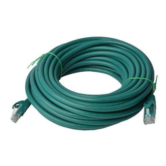 8Ware CAT6A Cable 20m - Green Color RJ45 Ethernet Network LAN UTP Patch Cord Snagless - Cables