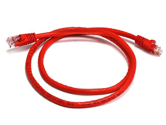 8Ware CAT6A Cable 2m - Red Color RJ45 Ethernet Network LAN UTP Patch Cord Snagless - Cables