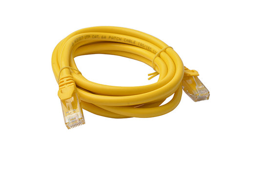 8Ware CAT6A Cable 2m - Yellow Color RJ45 Ethernet Network LAN UTP Patch Cord Snagless - Cables