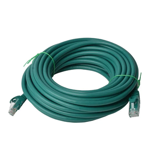 8Ware CAT6A Cable 50m - Green Color RJ45 Ethernet Network LAN UTP Patch Cord Snagless - Cables