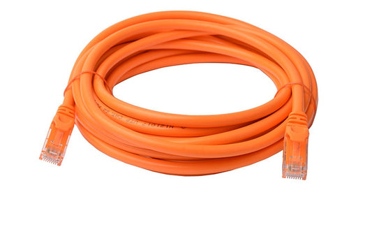 8Ware CAT6A Cable 5m - Orange Color RJ45 Ethernet Network LAN UTP Patch Cord Snagless - Cables