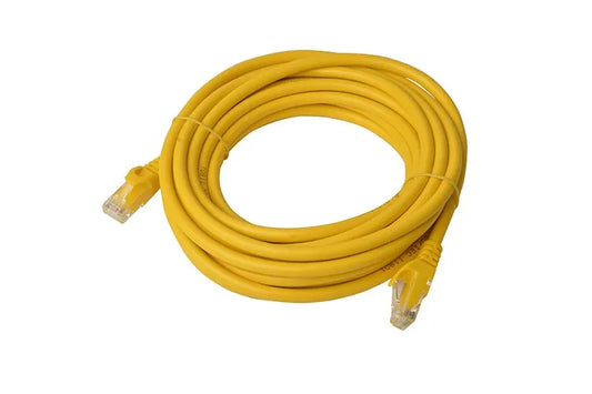 8Ware CAT6A Cable 5m - Yellow Color RJ45 Ethernet Network LAN UTP Patch Cord Snagless - Cables