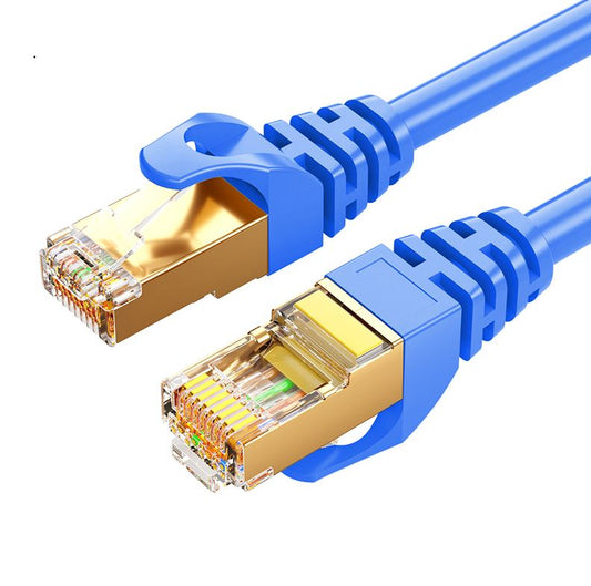8Ware CAT7 Cable 1m - Blue Color RJ45 Ethernet Network LAN UTP Patch Cord Snagless Flat cable - C...