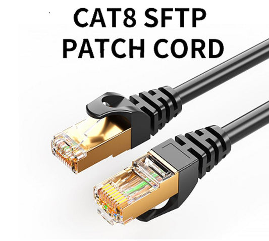 8Ware CAT8 Cable 0.5m (50cm) - Grey Color RJ45 Ethernet Network LAN UTP Patch Cord Snagless - Cables